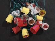 Lampki na choinkę prl, retro światełka choinkowe dzwonki vintage 