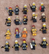 Lego City ludziki figurki strażacy straż zestaw