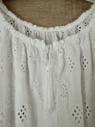 Bluzka damska boho biała roz.38, haft,ażur