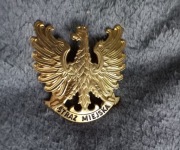 Godło Straż Miejska Orzełek orzeł złoty metalowy 5 cm na 5cm 