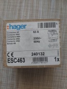 HAGER Stycznik modułowy 63A 4NO 230V ESC463