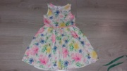 Sukienka Cool Club rozmiar 110 kolorowe kwiatki 