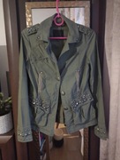 167) Kurtka marynarka Amisu New Yorker r. 38 khaki zielona ciemna