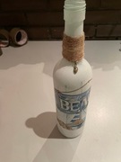 Butelka dekoracyjna to the BEACH latarnia żaglówka