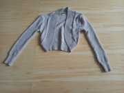 Bolerko srebrne, błyszcząca nitka