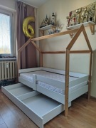 Łóżko domek 160x80 materac szuflada