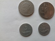 5,5, 50,100 lirów -mix-Włochy .