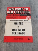Program Manchester United - Red Star Belgrade 1975r.