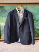 marynarka biznesowa casual slim fit modna elegancka fuluar poszetka