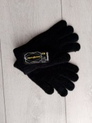 EURO GLOVES rękawiczki pięciopalczaste czarne damskie