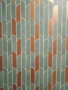 Tubądzin- 53 szt Tissue green Mozaika ścienna 298x272