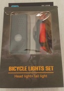 Komplet lampek rowerowych led