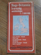 Great Britain Ireland Road map 1:1000 000