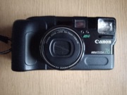 Vintage aparat fotograficzny analogowy film Canon Mega Zoom 76 lata 90te 