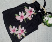 ORSAY Bluzka damska żorżeta kwiaty  40 L Nowa #6