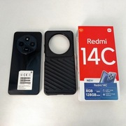 Xiaomi Redmi 14C 4/128GB Midnight Black Stan Bardzo Dobry Etui Komplet