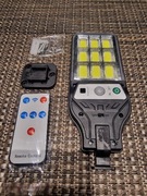 Lampa Kinkiet Solarny 9cob 90Led Czujnik Ruchu Zmierzchu