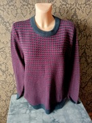 sweter we wzory gruby 45% bawełna