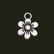 Brelok do Kluczy Srebrny Kwiatuszek