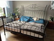 Łóżko metalowe kute