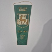 Proporczyk 600 lecie Złotowa Złotów 1970 r
