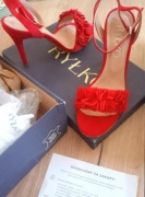 Czerwone sandały Ryłko, 37