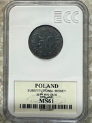OPALANKI 50 Pf - moneta zastępcza - grading MS61 - OKAZJA !