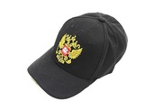 ROSJA Czapka z daszkiem patriotyczna bejsbolówka kolor CZARNY