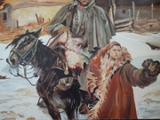 Kopia obrazu Wojciecha Kossaka,, Ranny kirasjer