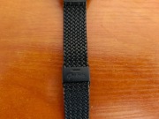 Bransoleta mesh do zegerka (czarna, Geckota, szer. 18 mm)