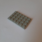 Lego 3032 Old Light Gray Plate 4 x 6