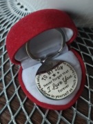 Brelok do kluczy breloczek z napisem stal nierdzewna brelok na prezent