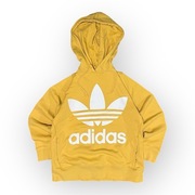 Adidas Originals Vintage yellow Hoodie y2k style central logo