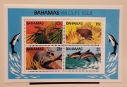 Bahamy 1982  FAUNA Mi blok 38 szop bóbr delfin blok  czysty ideał