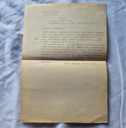 Dokument LWP 1942r GL Gwardia Ludowa Dowództwo Główne 