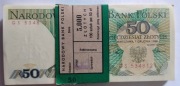 Banknoty, 50 zł, 1988, paczka 100 sztuk