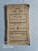 1936 - plan wielkiej gdyni 1:15000 - gdyńskie biuro informacyjno-budowlane