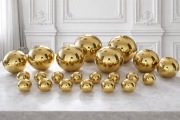 POLNIX Złota kula ceramiczna  20cm 15cm 13cm 9cm - 22 sztuki