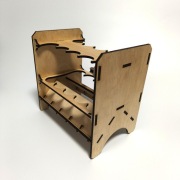 Stojak na wędki drewniany