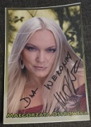 MAŁGORZATA OSTROWSKA - ORYGINALNY AUTOGRAF! HIT!