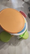 Stolik dziecięcy do układania klocków 3 krzesła