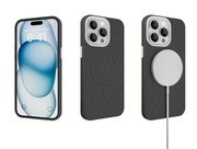 iPhone 15 pro Back Cover, Black TPU+PC, Anti-Slip