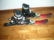 Narty Salomon 70cm, wiązania Salomon,buty Technica nr.18