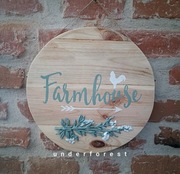 Obrazek Farmhouse drewniana dekoracja wisząca obraz