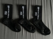 CZARNE Skarpetki Piłkarskie Antypoślizgowe 39-45