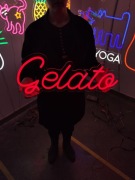 Gelato Neon LED Napisy Świetlne Lody