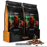 Kawa ziarnista 2x1kg BRAZYLIA 100% ARABICA Świeżo Palona do ekspresu+GRATIS
