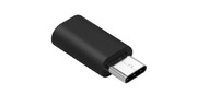 Adapter Przejściówka Micro USB - USB typu C Czarny GSM1001B