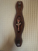 Skórzana bransoletka opaska na nadgarstek 