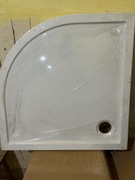 Brodzik półokrągły akrylowy z wypełnieniem, 90x90